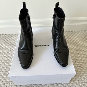 Pierre Hardy Embossed Calf Black Boots